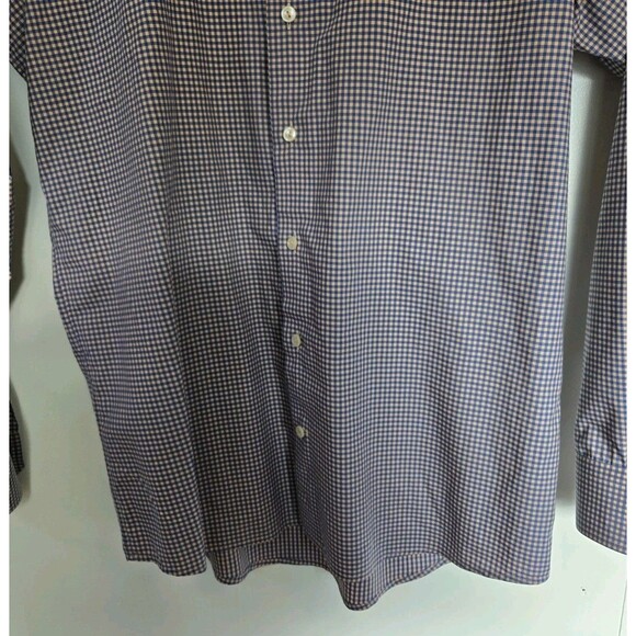 Eton Shirt Mens 42 16.5 Contemporary Checkered Long Sleeve Dress Office Business - Picture 3 of 8
